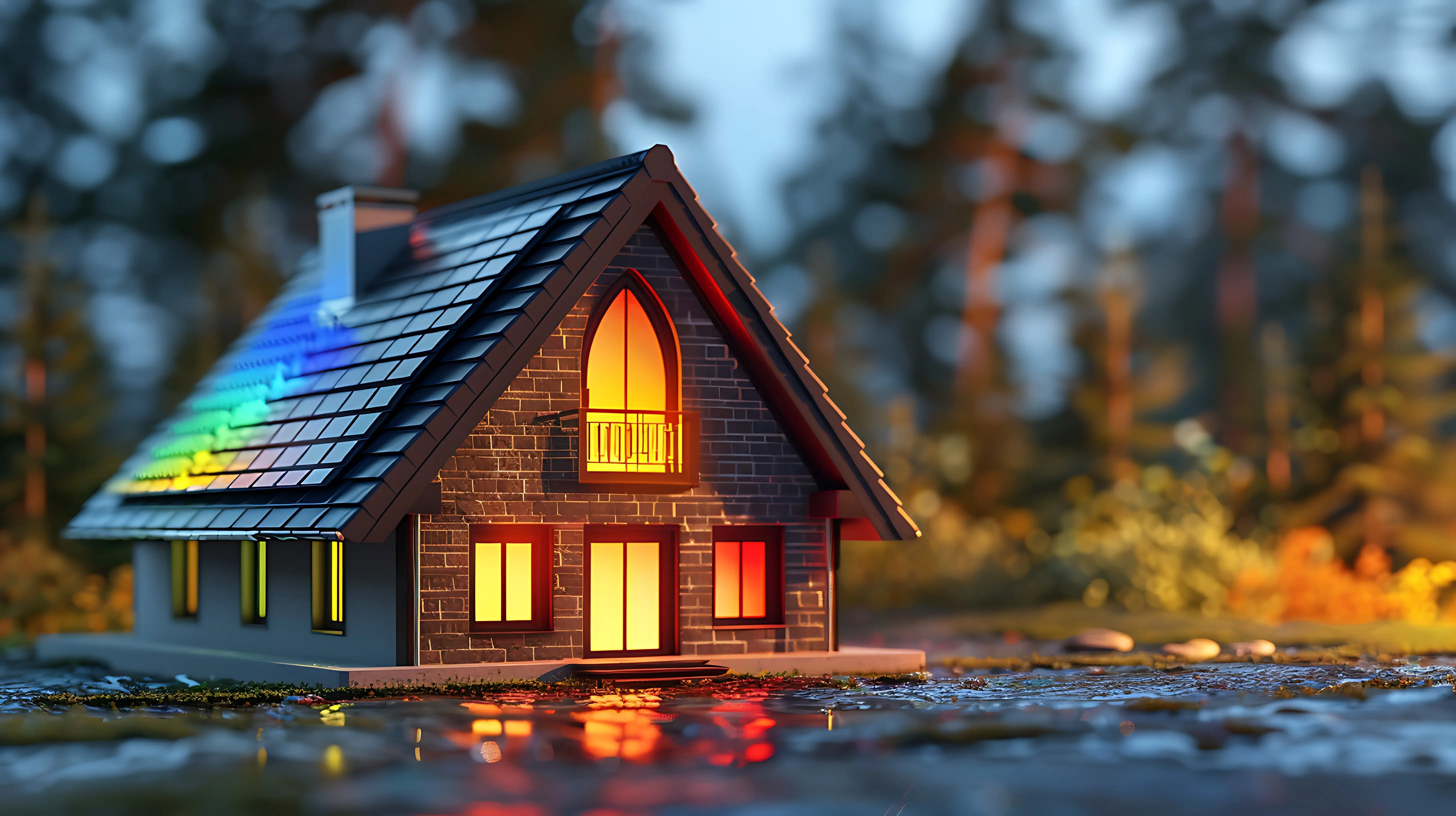 Concept of real estate investment, energy efficiency rating, and property.