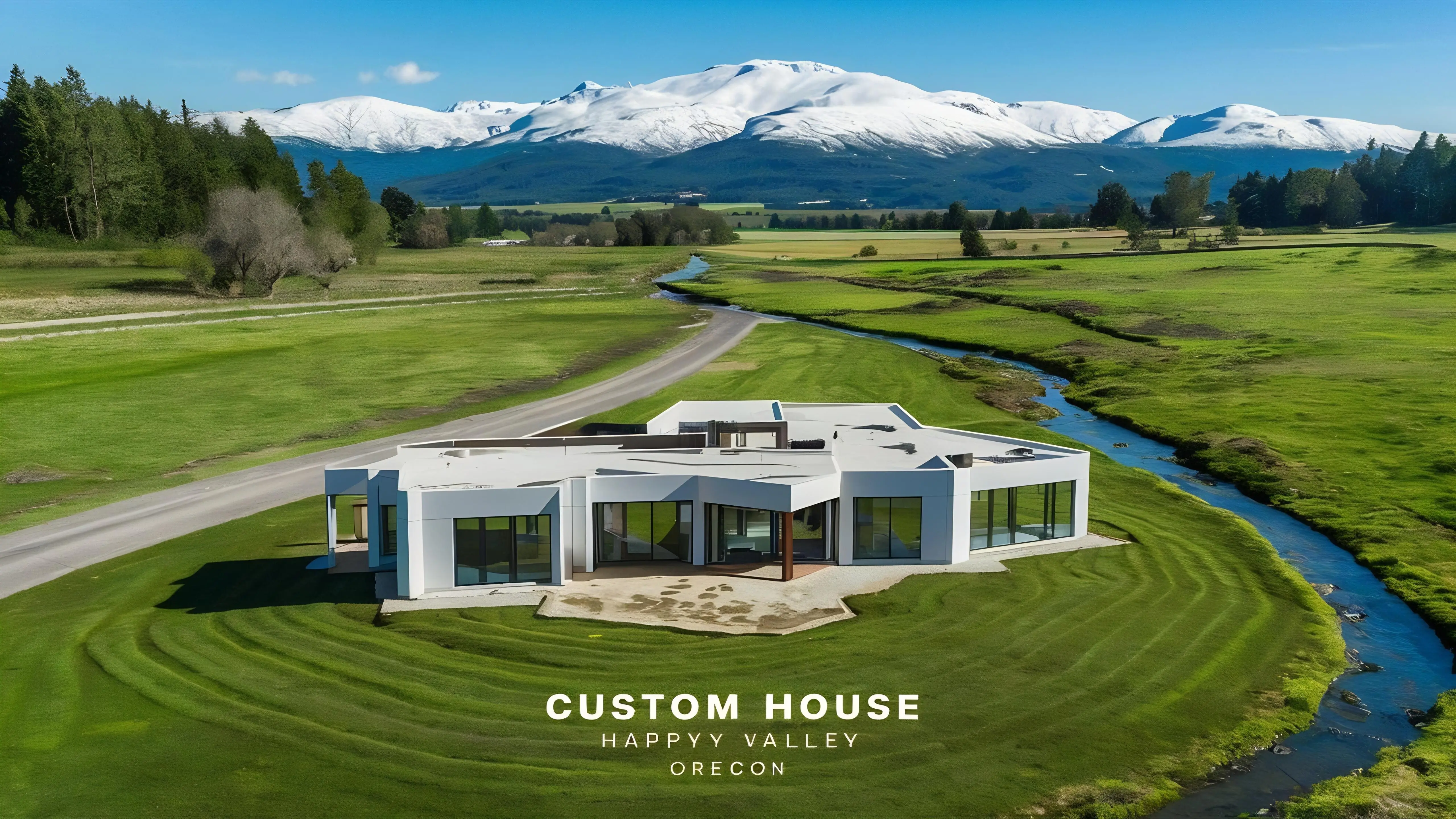 Brand-new custom-built house in Happy Valley, Oregon.
